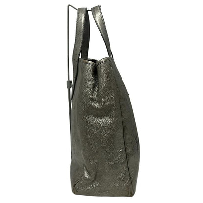 Yvessaint Laurent Rivegauche (ysl) Tote Bag Y-mail 188651 Silver Leather