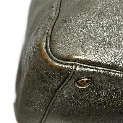 Yvessaint Laurent Rivegauche (ysl) Tote Bag Y-mail 188651 Silver Leather