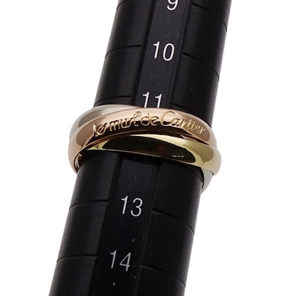 Cartier Ring Women's Brand Ring 750pg 750wg 750yg Trinity Classic Model Pink