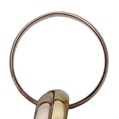 Cartier Ring Women's Brand Ring 750pg 750wg 750yg Trinity Classic Model Pink