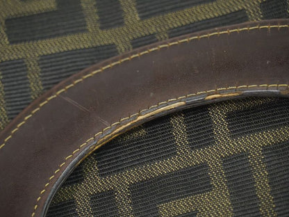 Authentic Fendi Zucca Handbag Canvas Brown Zucca Bag Pre-owned [follow-up