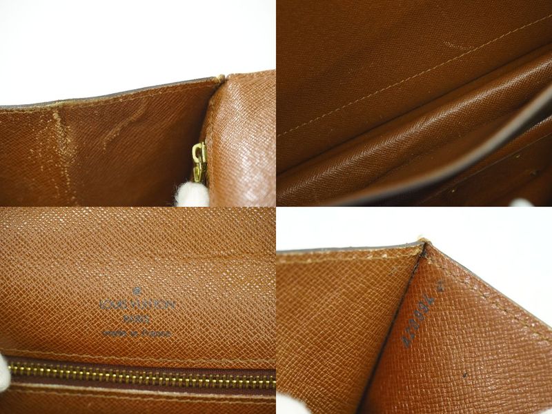 Authentic Louis Vuitton LV Monceau 26 Monogram 2WAY Shoulder Bag Handbag Brown