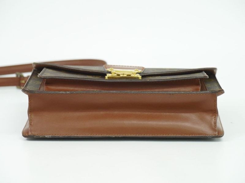 Authentic Louis Vuitton LV Monceau 26 Monogram 2WAY Shoulder Bag Handbag Brown