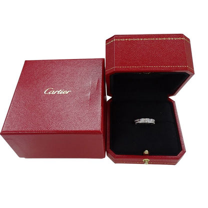 Cartier Ring Women's Brand Ring 750wg Half Diamond Semi-pave Maillon Panther