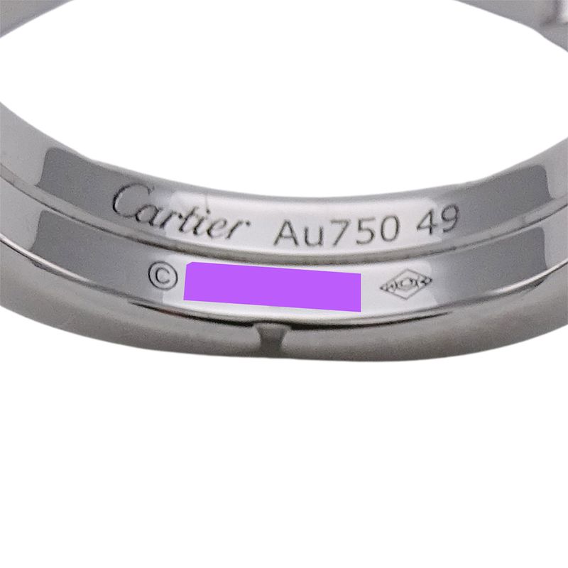 Cartier Ring Women's Brand Ring 750wg Half Diamond Semi-pave Maillon Panther