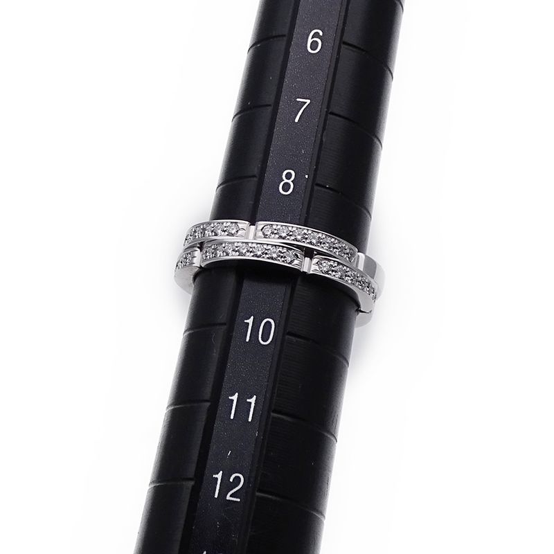 Cartier Ring Women's Brand Ring 750wg Half Diamond Semi-pave Maillon Panther