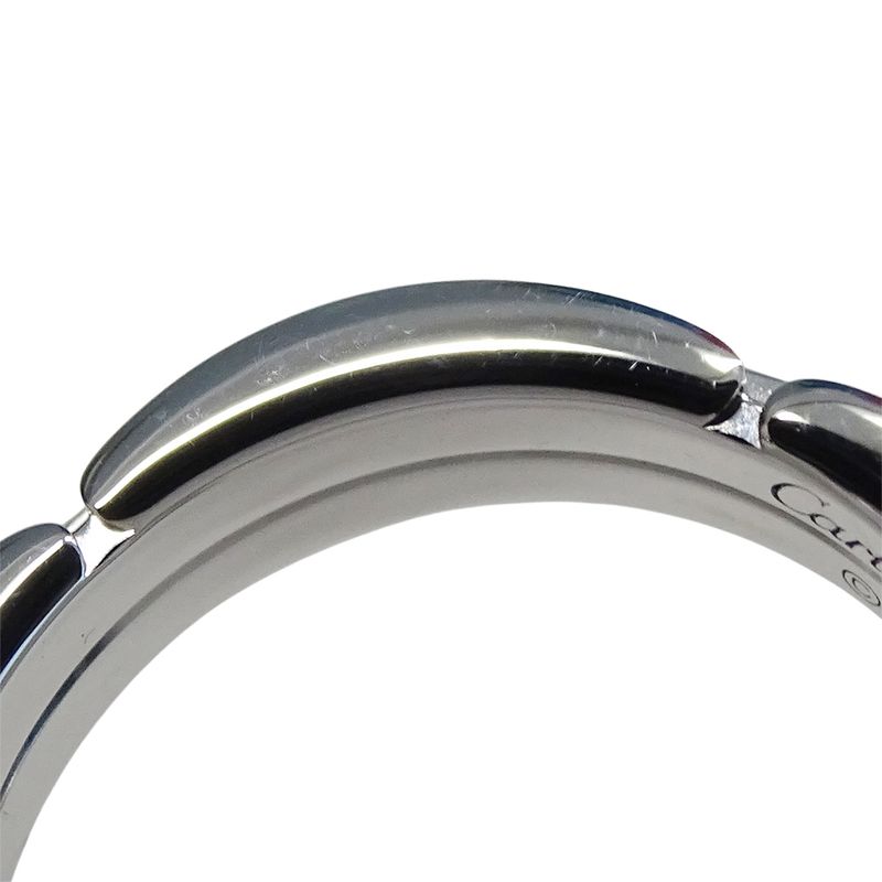 Cartier Ring Women's Brand Ring 750wg Half Diamond Semi-pave Maillon Panther