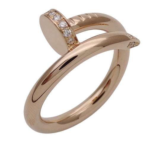 Cartier Ring Women's Men's Brand Ring 750pg Diamond Juste Un Clou Classic Model
