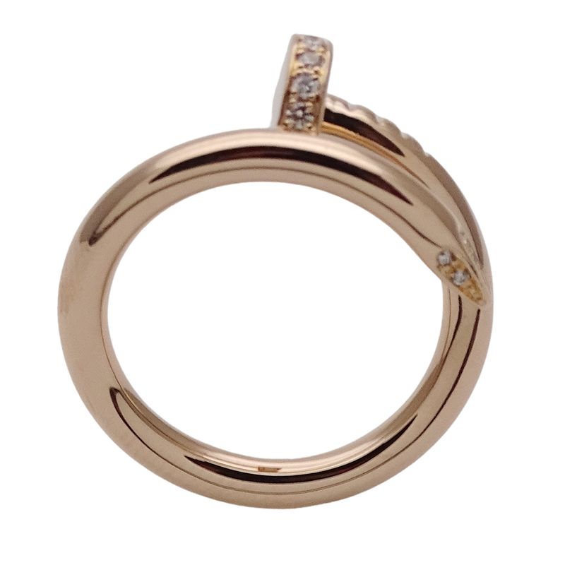 Cartier Ring Women's Men's Brand Ring 750pg Diamond Juste Un Clou Classic Model