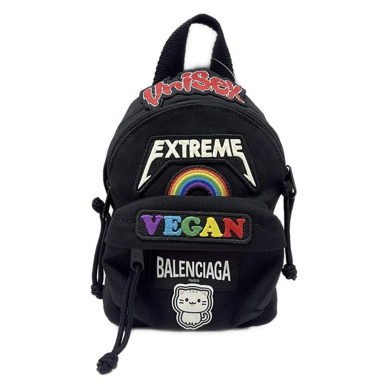 Balenciaga Handbag Oversized Mini Backpack 656328 Black X Multi