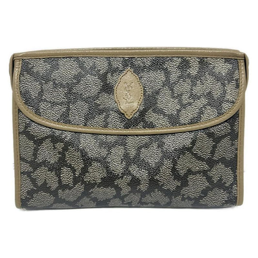 Yvessaint Laurent Clutch Bag - Black And Beige