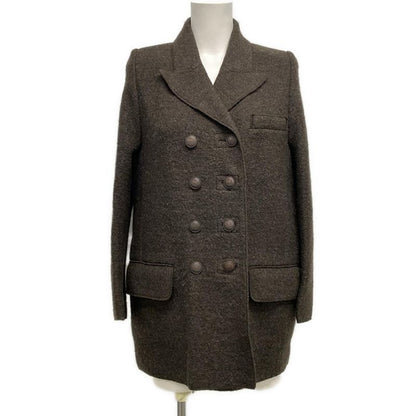 Hermes Coat Size 36 S Women's - Dark Brown Wool