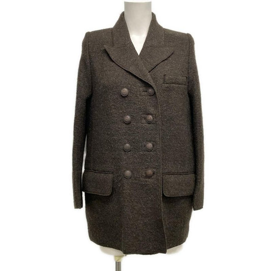 Hermes Coat Size 36 S Women's - Dark Brown Wool