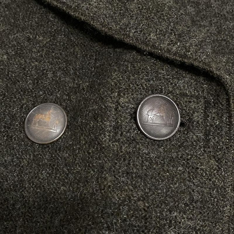 Hermes Coat Size 36 S Women's - Dark Brown Wool