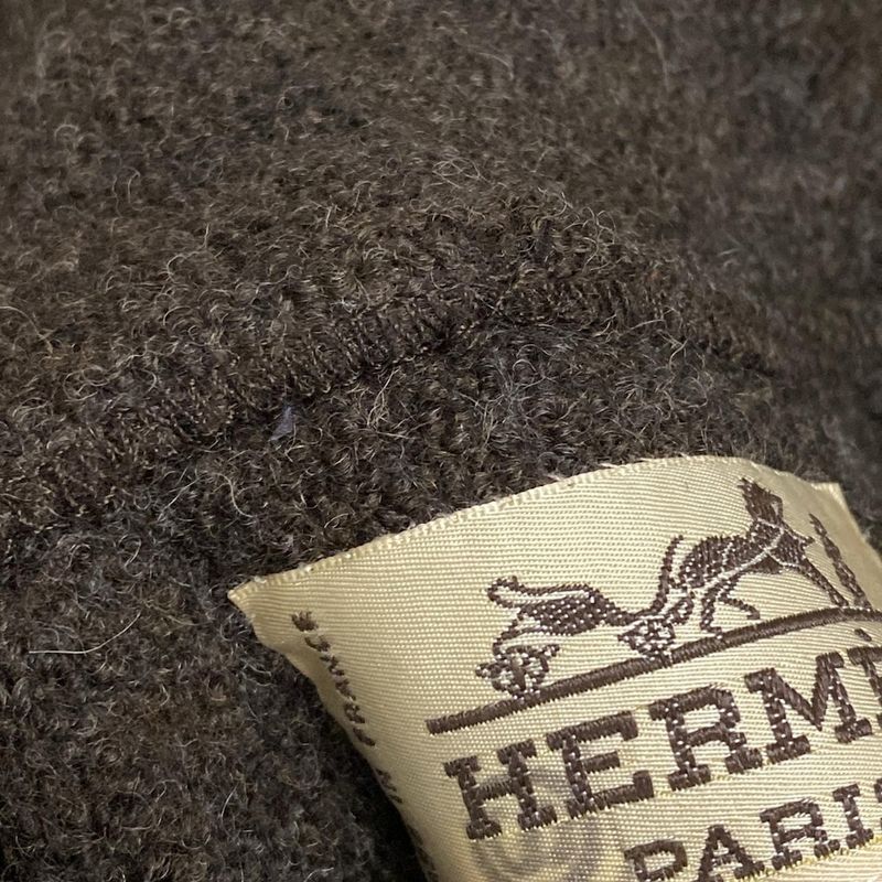 Hermes Coat Size 36 S Women's - Dark Brown Wool