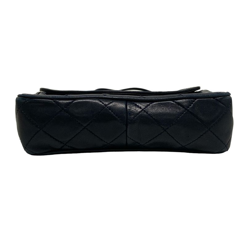 Chanel Matelasse Dark Navy Mini Size Lambskin Shoulder Bag