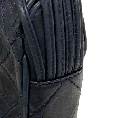 Chanel Matelasse Dark Navy Mini Size Lambskin Shoulder Bag