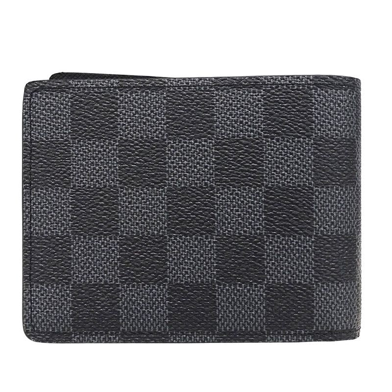 Louis Vuitton Wallet Men's Branded Bifold Wallet Damier Graphite 3D Canvas