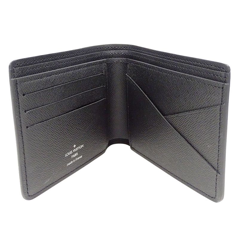 Louis Vuitton Wallet Men's Branded Bifold Wallet Damier Graphite 3D Canvas