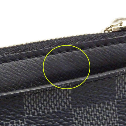Louis Vuitton Wallets Men's Brand Coin Case Damier Graphite Canvas Coin Card