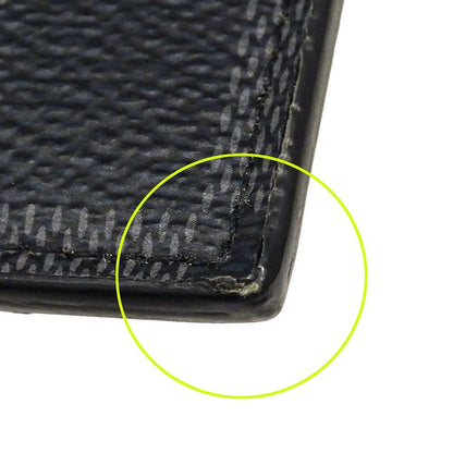 Louis Vuitton Wallets Men's Brand Coin Case Damier Graphite Canvas Coin Card
