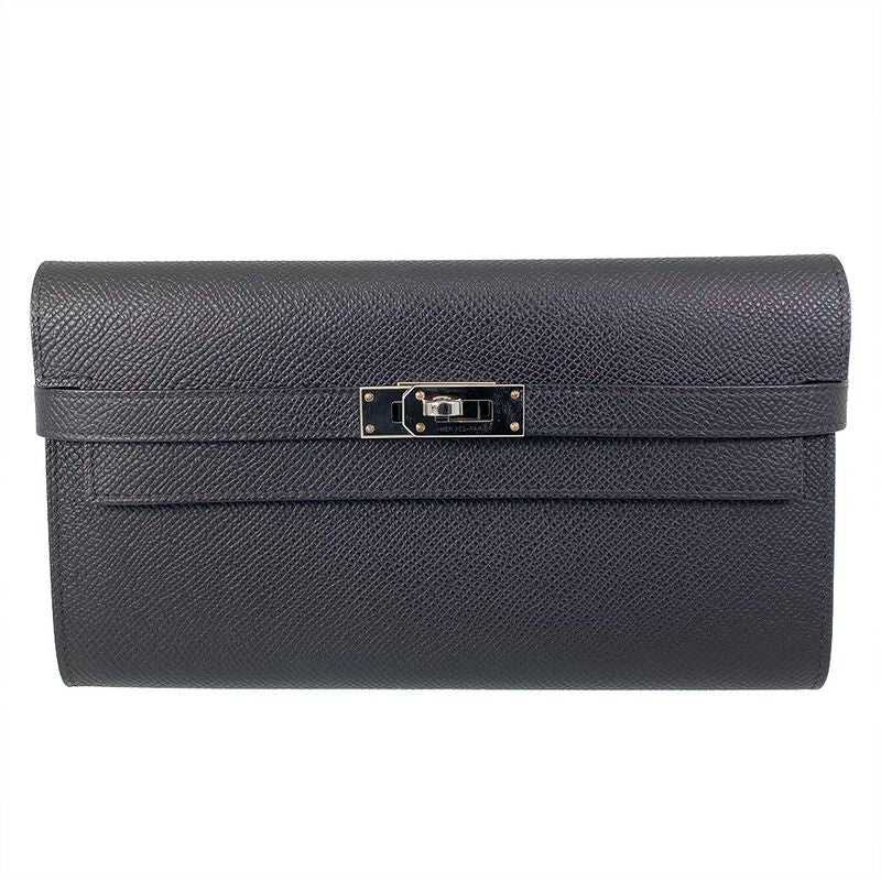 Hermes Leather Kelly Long Wallet Long Wallet