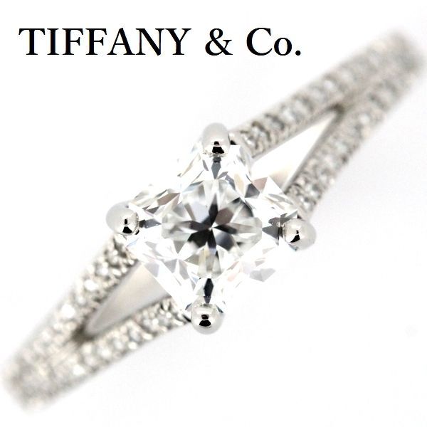 Tiffany & Co Lucida 075ct E-vs1-ex Diamond Ring Pt950