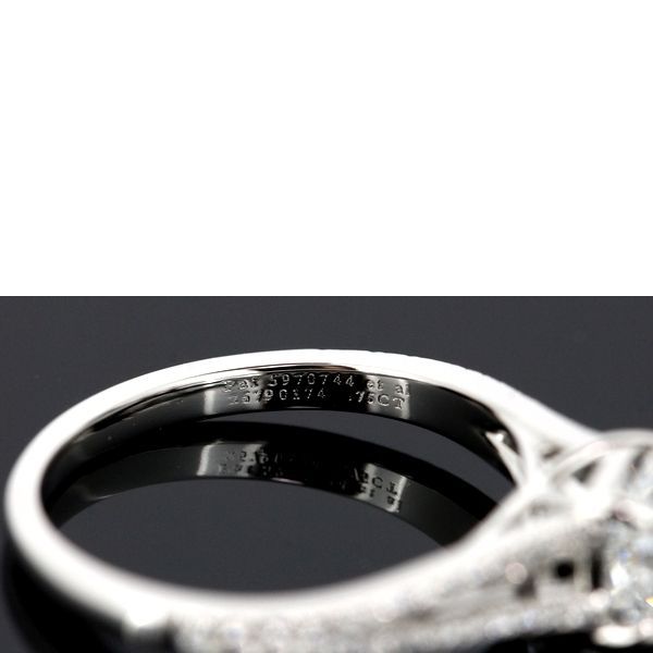 Tiffany & Co Lucida 075ct E-vs1-ex Diamond Ring Pt950