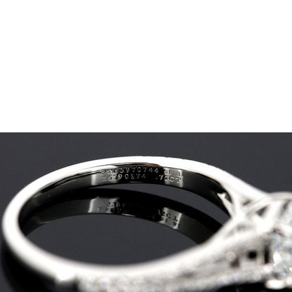 Tiffany & Co Lucida 075ct E-vs1-ex Diamond Ring Pt950