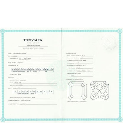 Tiffany & Co Lucida 075ct E-vs1-ex Diamond Ring Pt950