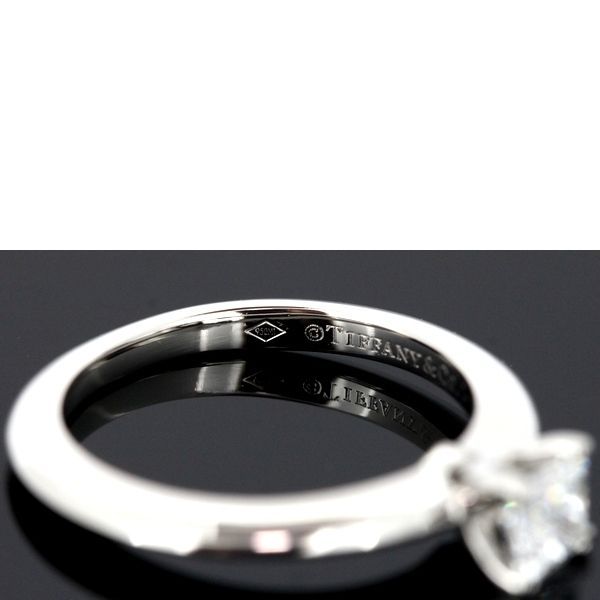 Tiffany & Co Square Princess 030ct E-vs1-ex Diamond Ring Pt950