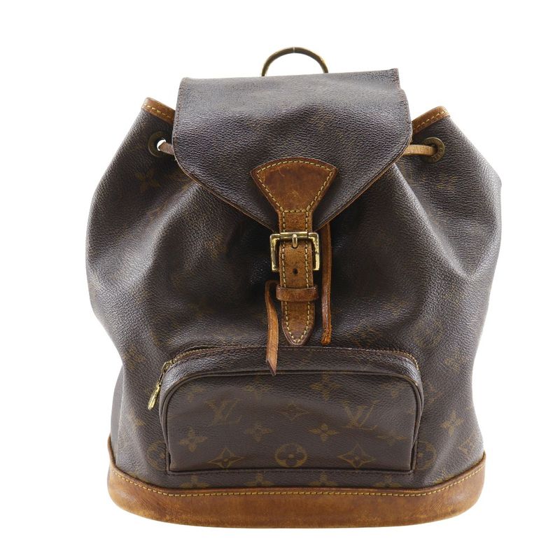 Louis Vuitton Montsourismm M51136 Monogram Canvas Brown Sp1917 Women's Backpack/