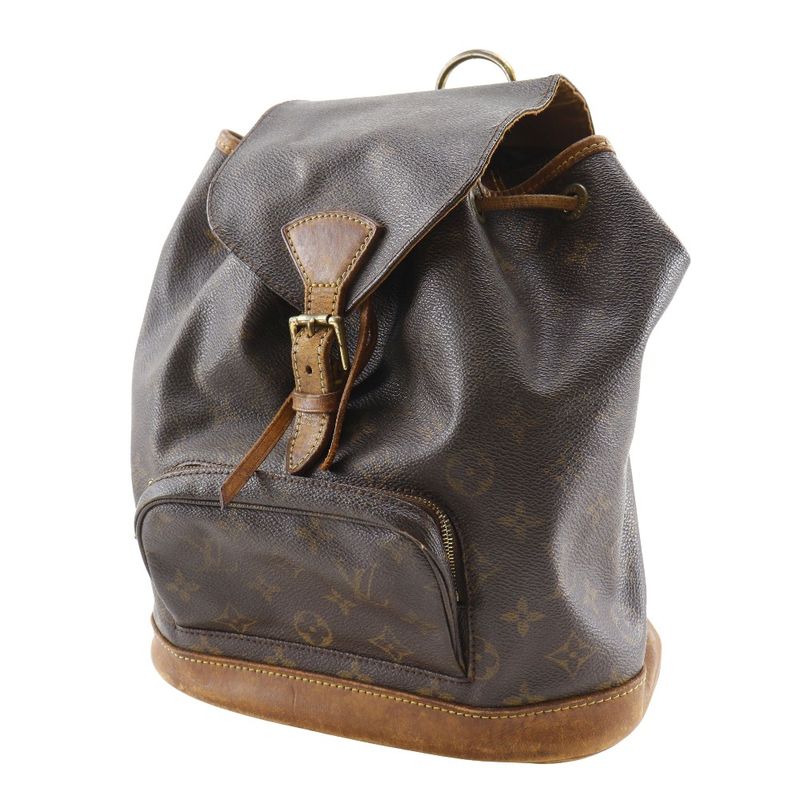 Louis Vuitton Montsourismm M51136 Monogram Canvas Brown Sp1917 Women's Backpack/