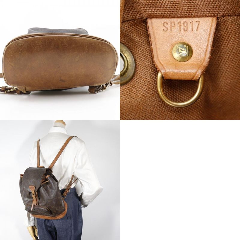 Louis Vuitton Montsourismm M51136 Monogram Canvas Brown Sp1917 Women's Backpack/