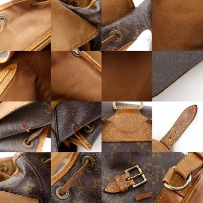 Louis Vuitton Montsourismm M51136 Monogram Canvas Brown Sp1917 Women's Backpack/