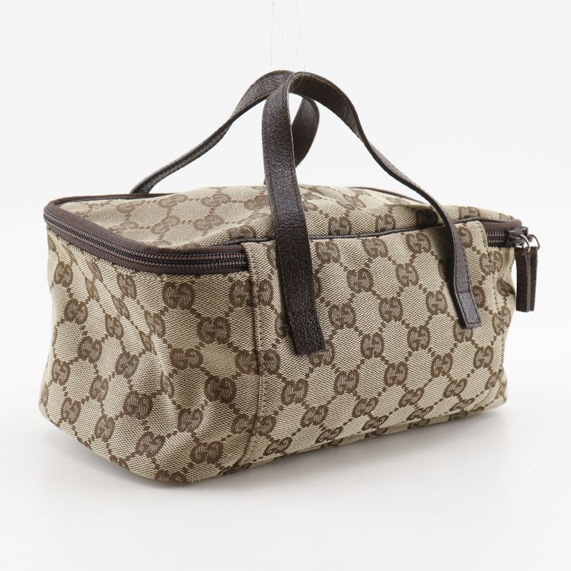 Gucci Vanity 124540 GG Canvas Beige Ladies Handbag