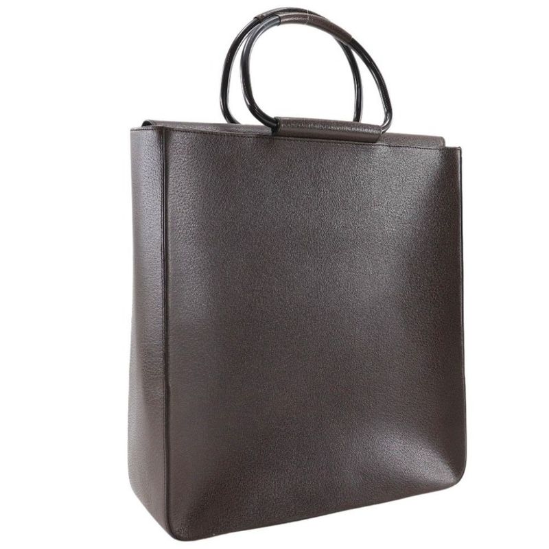 Gucci Old Gucci 002.1118.0462 Leather Brown Unisex Handbag