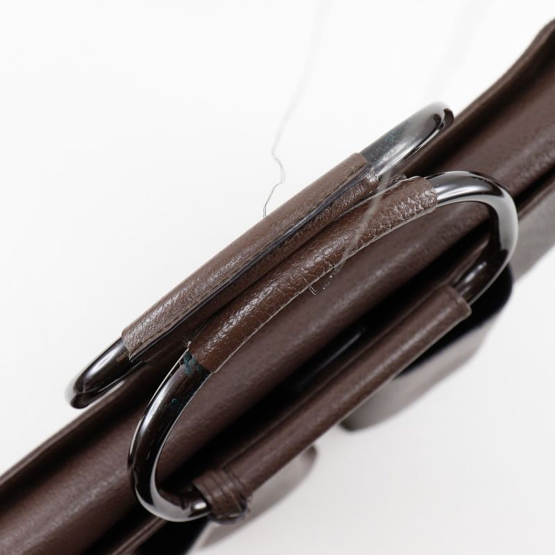 Gucci Old Gucci 002.1118.0462 Leather Brown Unisex Handbag