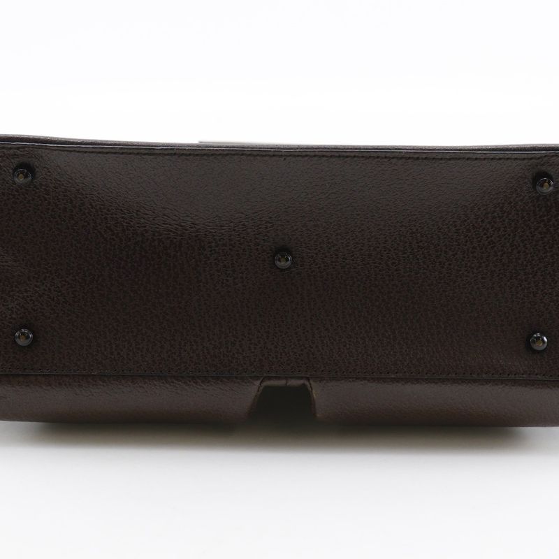 Gucci Old Gucci 002.1118.0462 Leather Brown Unisex Handbag