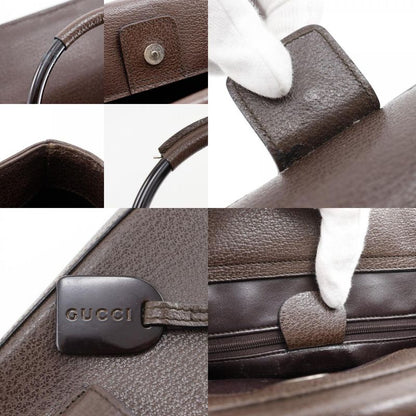 Gucci Old Gucci 002.1118.0462 Leather Brown Unisex Handbag