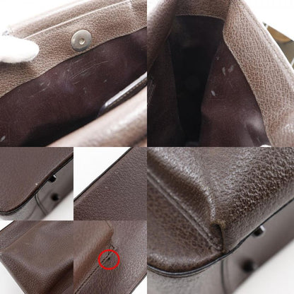 Gucci Old Gucci 002.1118.0462 Leather Brown Unisex Handbag