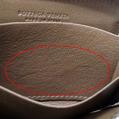 Bottega Venetaveneta Wallet Women Men Brand Intrecciato Coin Case Leather White