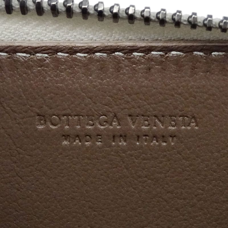Bottega Venetaveneta Wallet Women Men Brand Intrecciato Coin Case Leather White