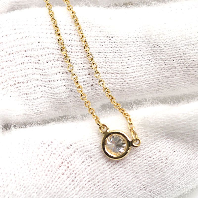 Tiffany & Co By-the-yard Necklace 18K Yellow Gold 1P Diamond Necklace