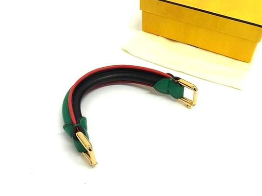 Fendi Leather Handle For Peekaboo Ladies Greenish And Red Fp6413