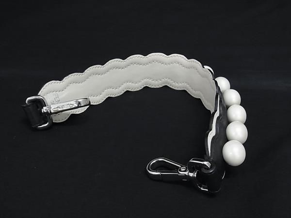 Fendi Strap You Mini Leather Bag Handle Strap Women's Ivory Fp6331