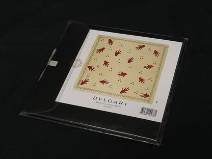 Unopened Bvlgari Scarf Women's Men's Beige And Multicolor Fr5533