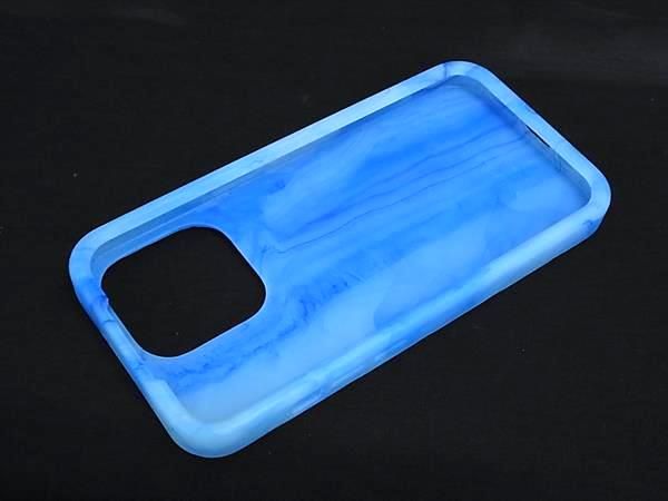 Bottega Veneta Intrecciato Rubber Iphone 14 Pro Phone Case Blue Bp5532