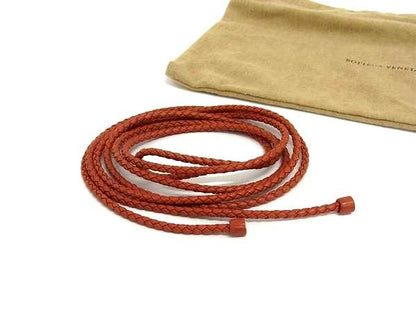 Bottega Veneta Intrecciato Leather Rope Belt With Strap Women's Brown Fu3408