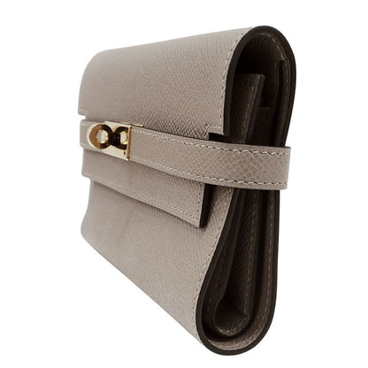 Hermes Wallet Ladies Branded Trifold Wallet Kelly Wallet Medium Vaux Epson